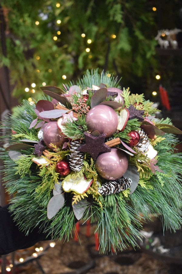 Adventsfloristik: wunderschöne Kugelsträuße zu Weihnachten! Handgebunden und langlebig